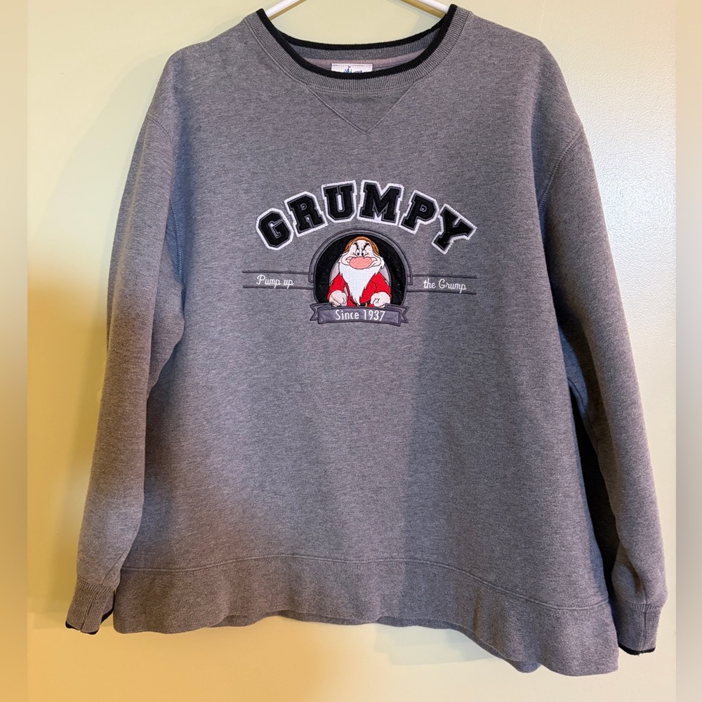 'Grumpy' Graphic Crewneck Sweatshirt